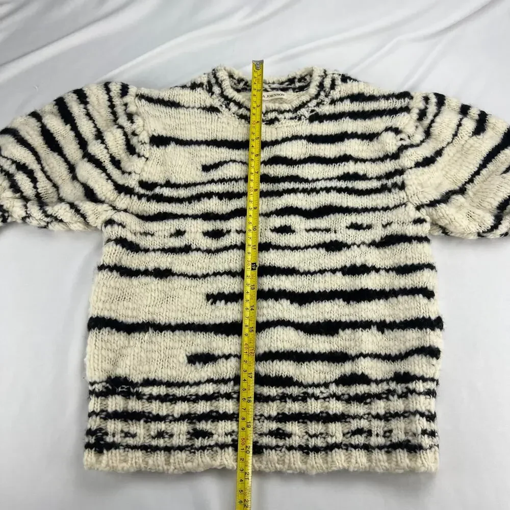Ulla Johnson Black and White Striped Sweater - Picture 9 of 12